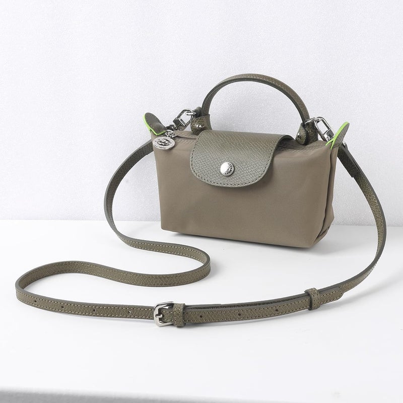 KOMHPS Purse Straps Replacement, Leather Handbag Crossbody Shoulder Strap Kit Adjustable for Mini Longcamp Tote Bag Women - Image 2